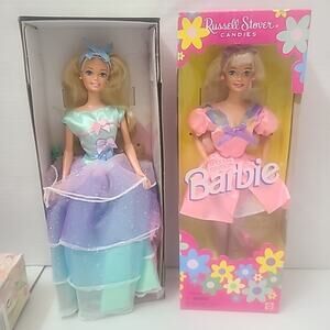 Lot Of 2 Vintage Barbie 1990's Rare Avon And Russel Stover Special Edition Mint